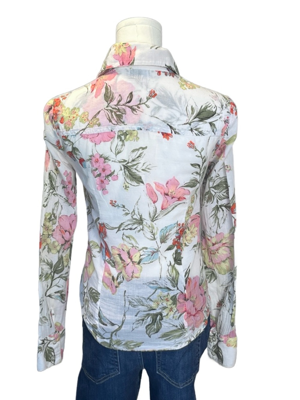 Ella Moss Floral Button-Down Shirt Size XS - Picture 2 of 9